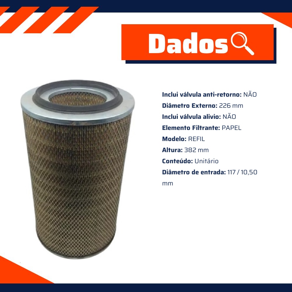 Filtro de Ar do Motor - Tecfil - AP4440