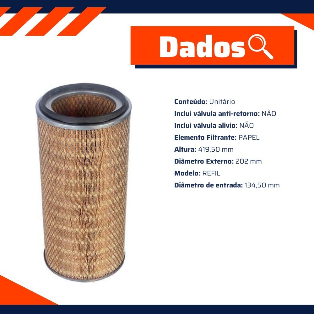 Filtro de Ar do Motor - Tecfil - AP5460