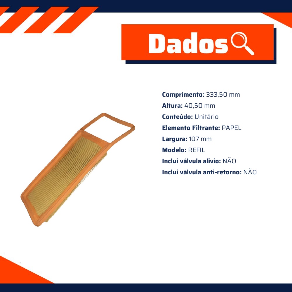 Filtro de Ar para Honda FIT - Tecfil - ARL1033