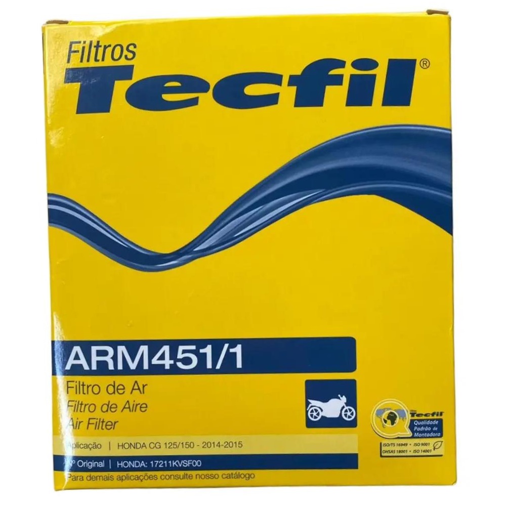 Filtro de Ar do Motor - Tecfil - ARM451/1