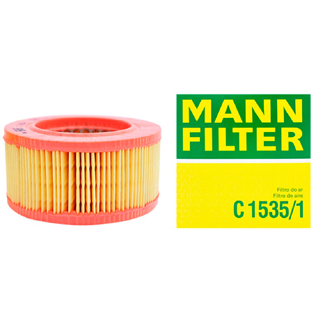 Filtro de Ar para Volkswagen Fusca - Mann-Filter - C1535/1