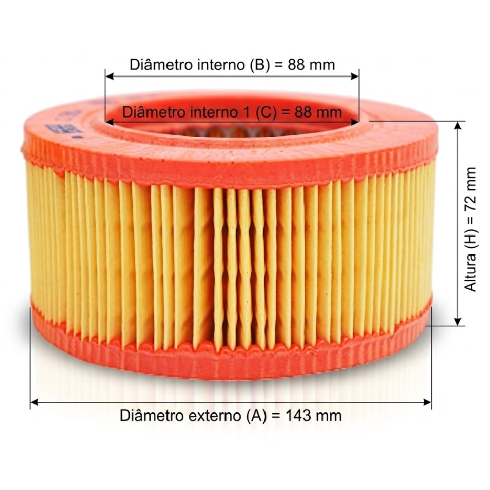 Filtro de Ar para Volkswagen Fusca - Mann-Filter - C1535/1
