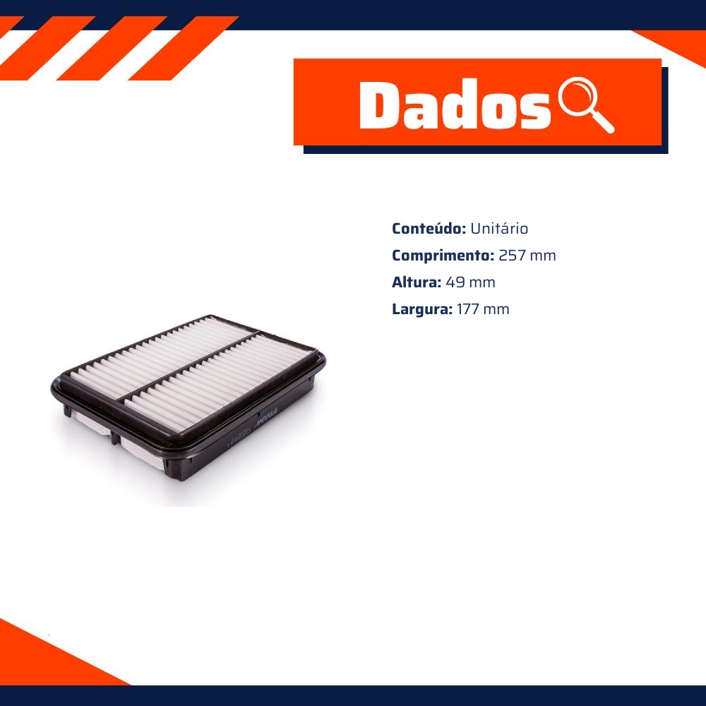 Filtro de Ar Hyundai Santa Fé e Kia Magentis - Fram - CA9441