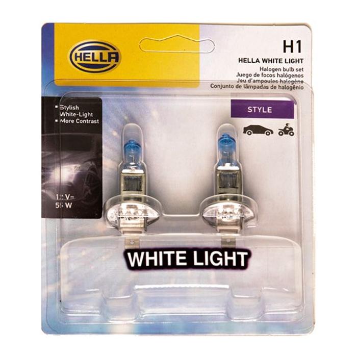 Par Lâmpadas Farol Alto Baixo H1 55W Luz Branca - Hella - H1 WL