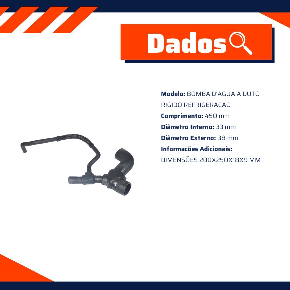 Mangueira Bomba D'Água para Chevrolet Vectra - Cauplas - 13078