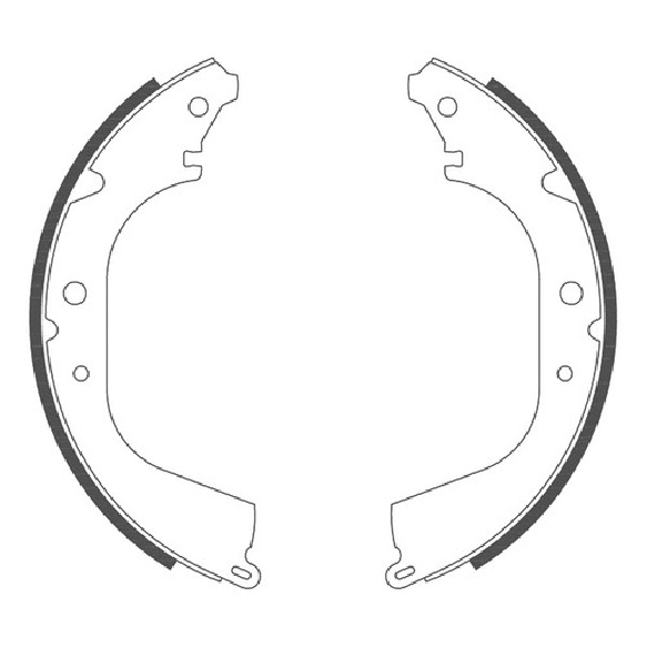 Sapata de Freio Traseira para Toyota Hilux - Jurid - HQJ-523