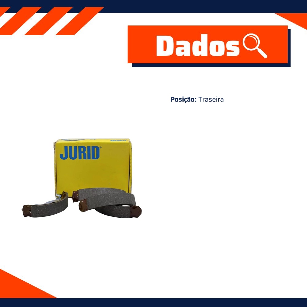 Sapata de Freio Traseira para Honda FIT - Jurid - HQJ-551A