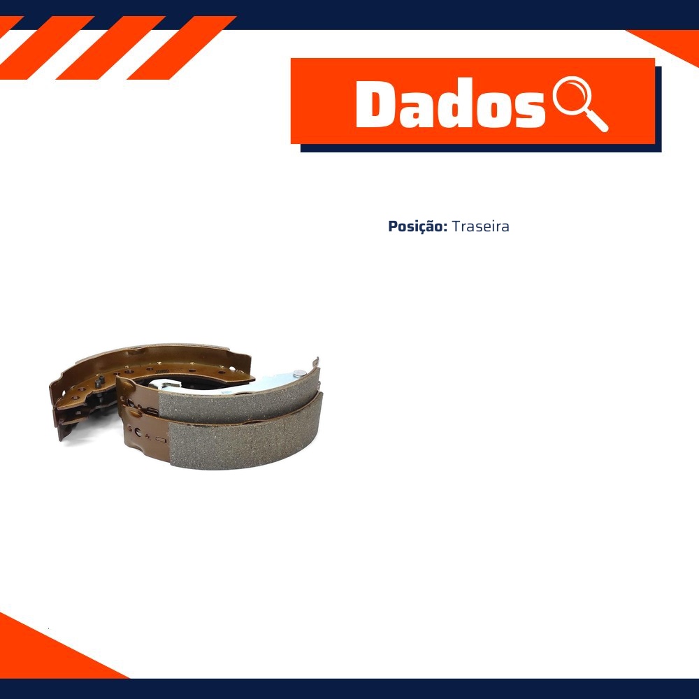 Sapata de Freio Traseira para Citroen C3 e C3 Picasso - Jurid - HQJ-574A