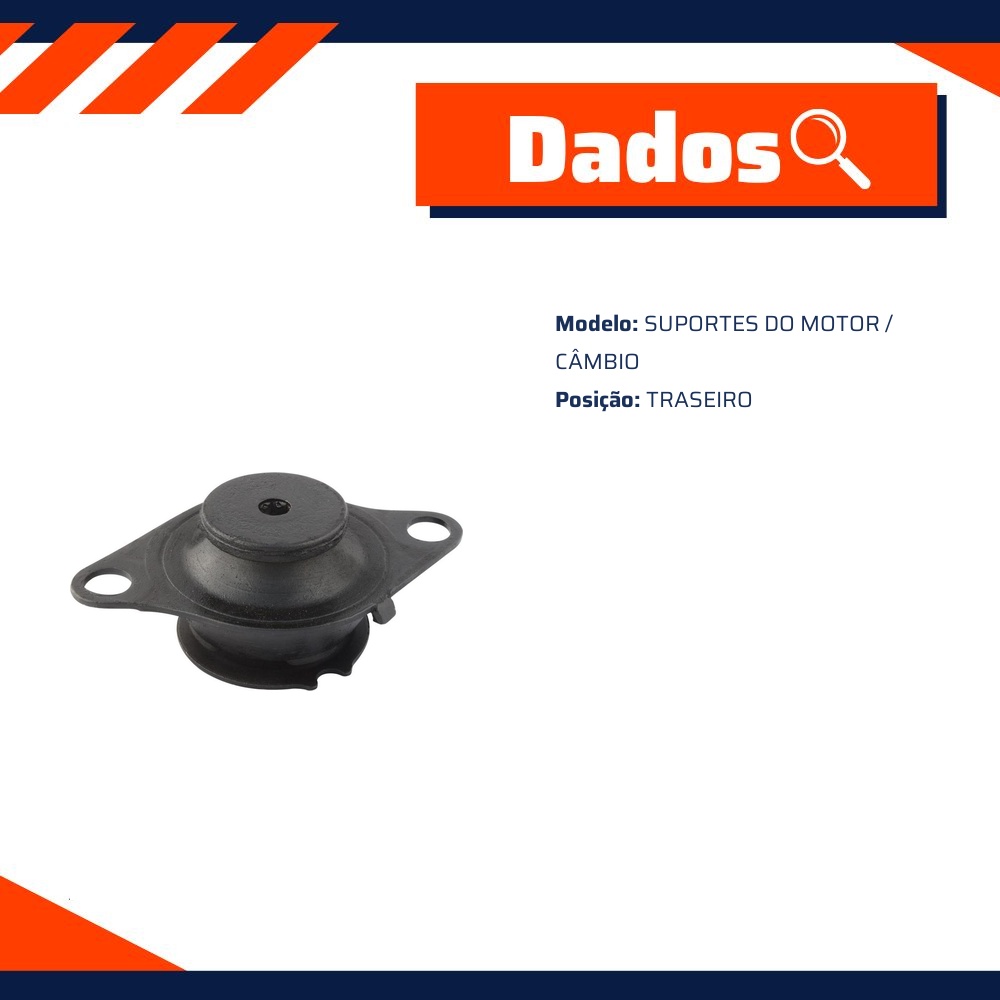 Coxim do Motor Traseiro - Mobensani - MB 457 A