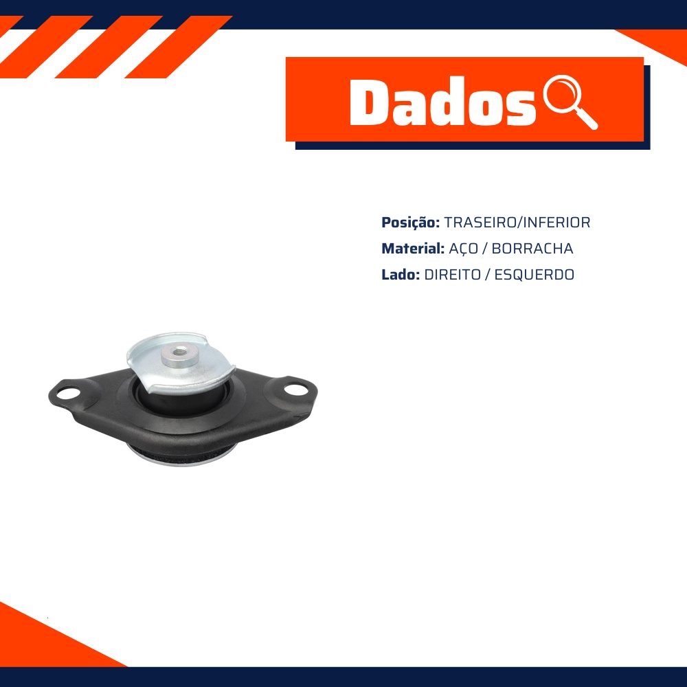 Coxim do Motor Traseiro - Mobensani - MB 486
