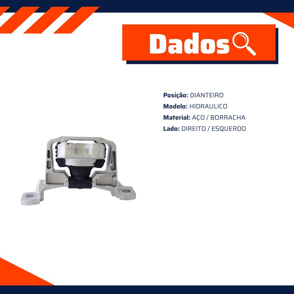 Coxim do Motor Dianteiro para Ford Focus e Focus Sedan - Mobensani - MB2291