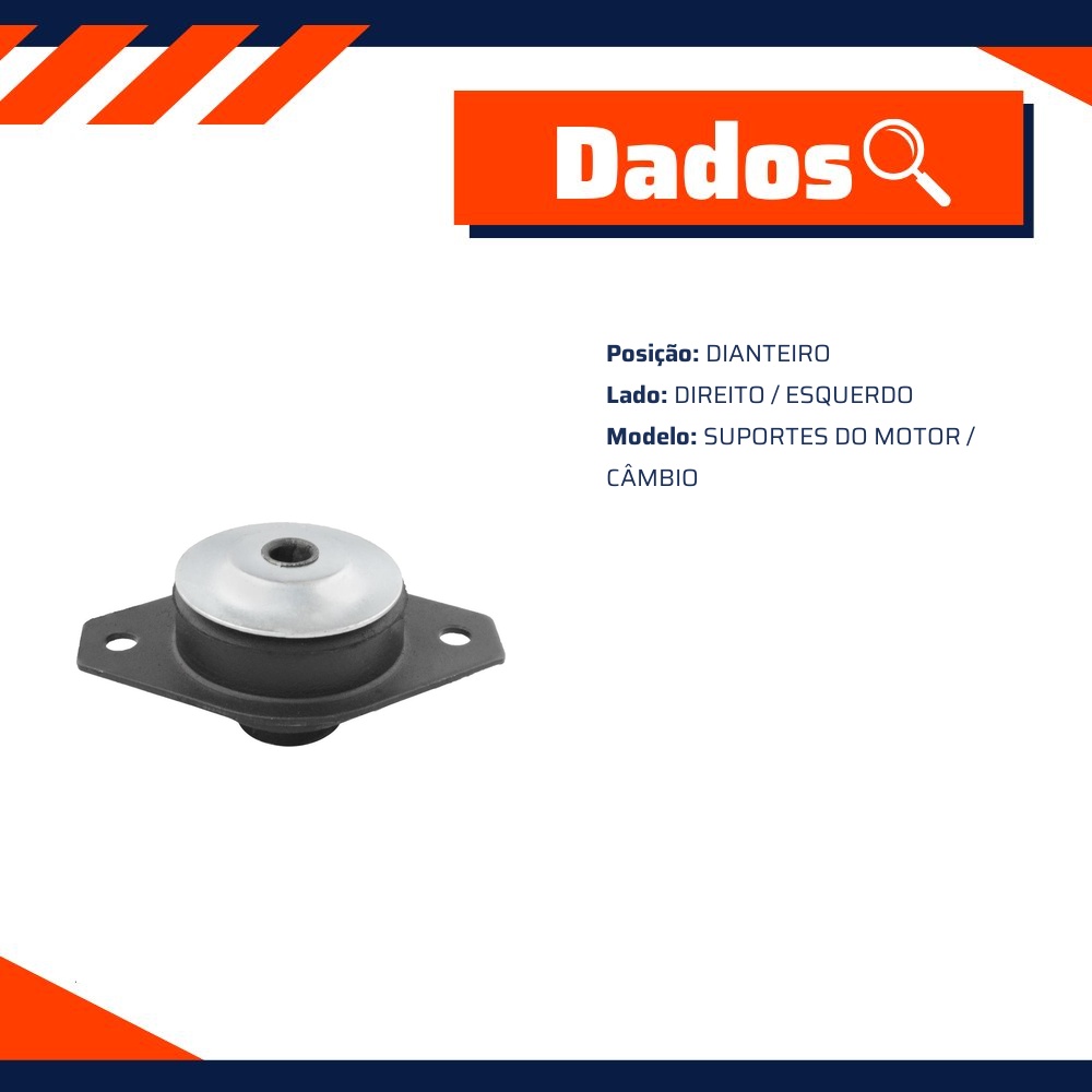 Coxim do Motor Dianteiro - Mobensani - MB434