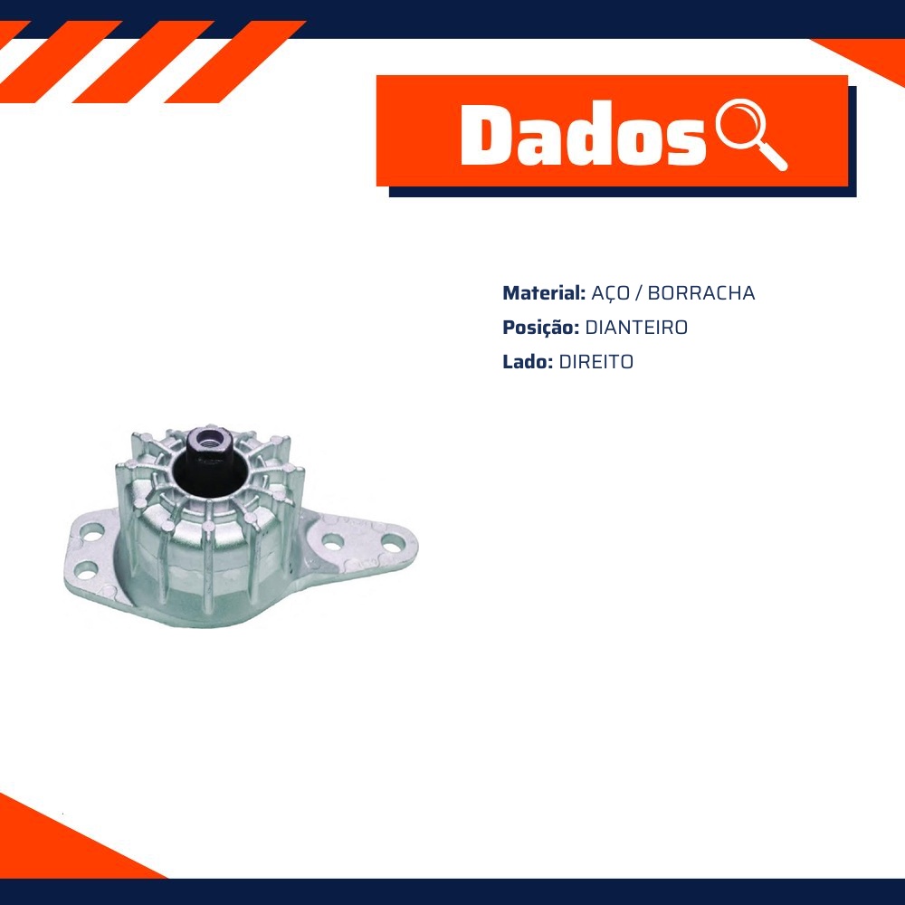 Coxim do Motor Dianteiro Direito - Mobensani - MB4448