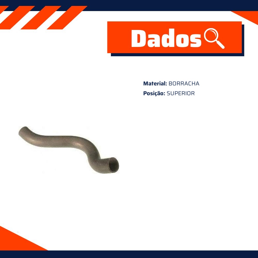 Mangueira Superior do Radiador para Renault CLIO - Gates - 21874