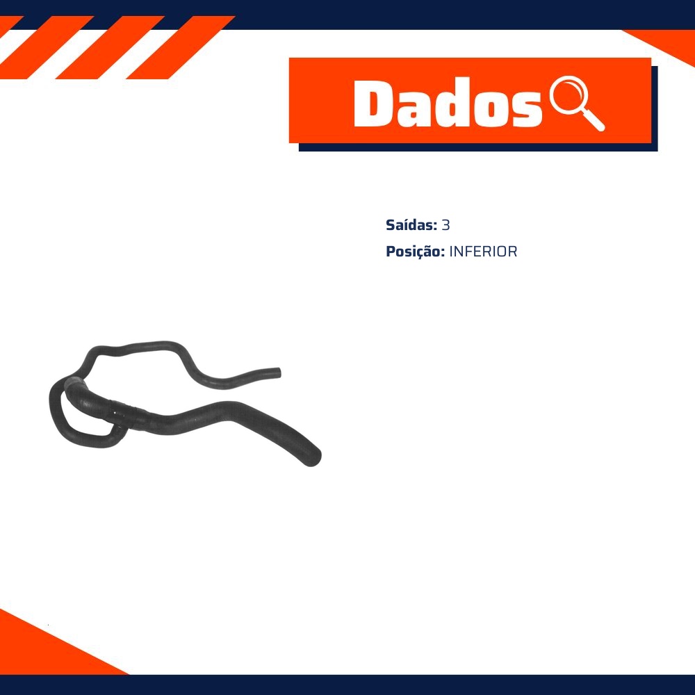 Mangueira de Arrefecimento Inferior para Chevrolet Monza - Gates - 23156