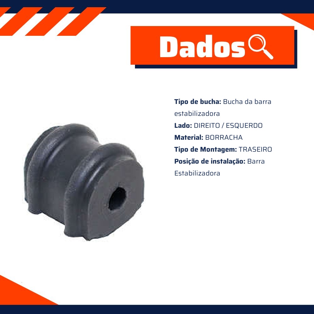 Bucha da Barra Estabilizadora Traseira para Hyundai Tucson - Mobensani - MB8050