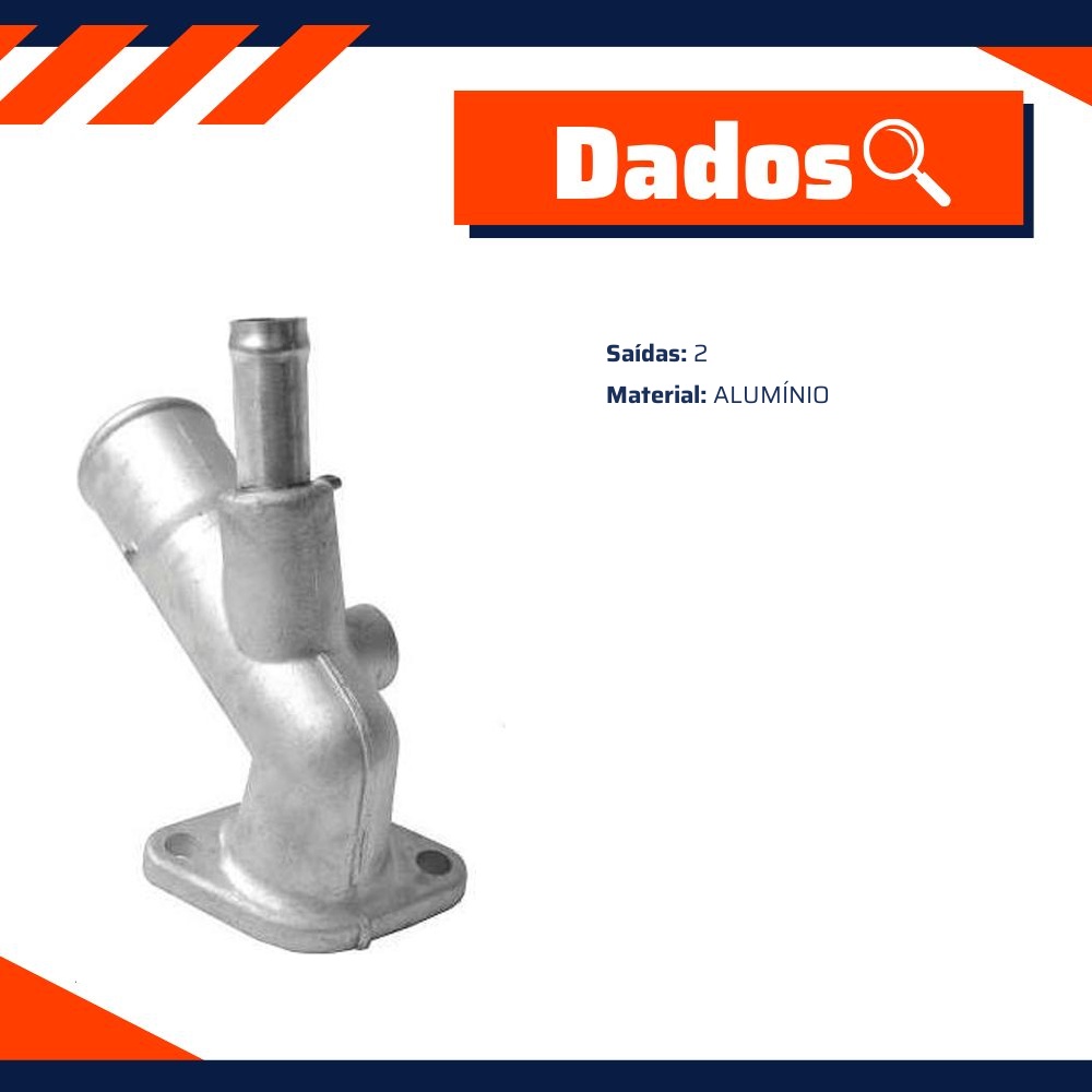 Flange do Fluxo de Água para Toyota Hilux e Hilux SW4 - Valclei - VC-1003