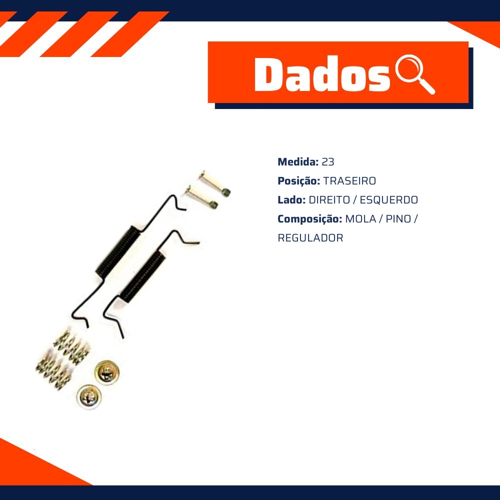 Reparo Sapata de Freio Traseira para Volkswagen Fusca - Kit & Cia - 15082