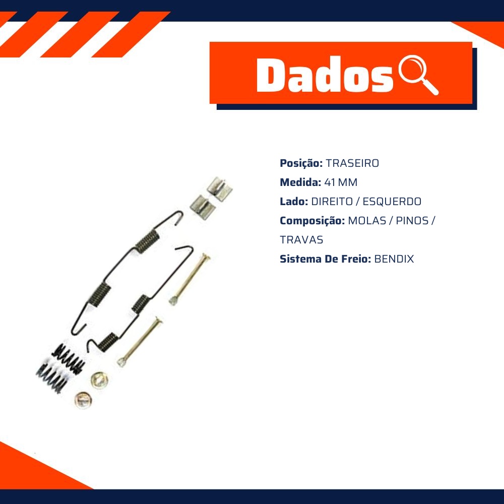Reparo Sapata de Freio Traseira para Chevrolet Kadett e Monza - Kit & Cia - 15110