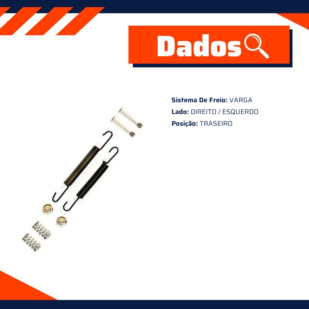 Reparo Sapata de Freio Traseira para Fiat 147 - Kit & Cia - 15148