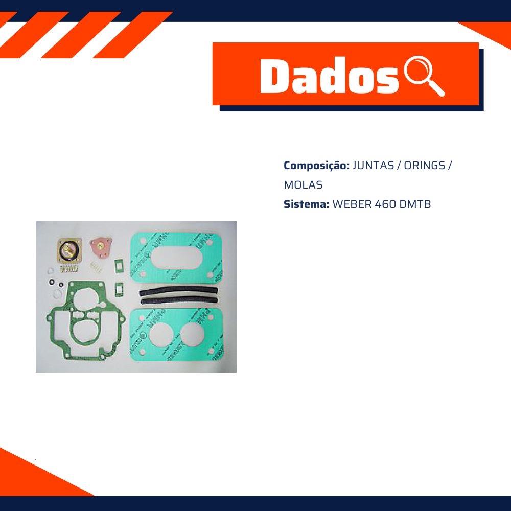 Kit de Reparo do Carburador WEBER 460 DMTB - Vogel - 21464