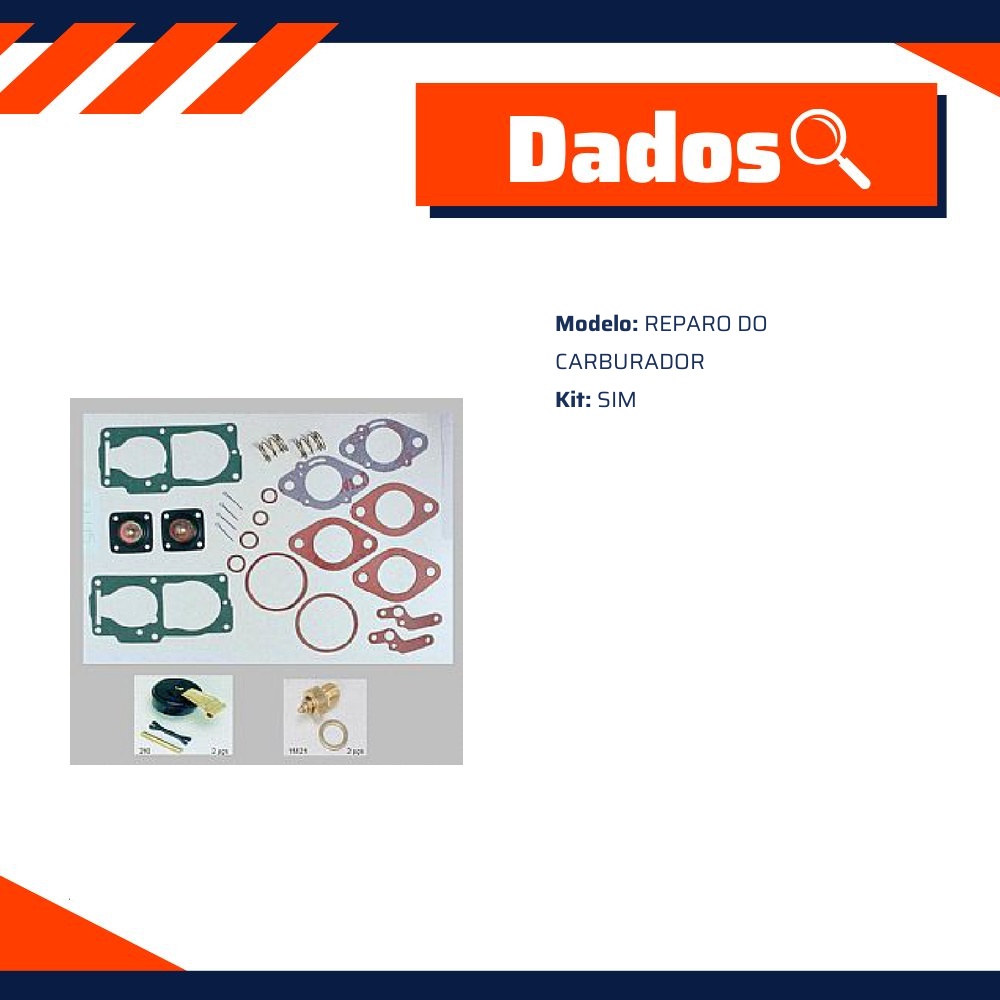 Kit de Reparo do Carburador - Vogel - 22115