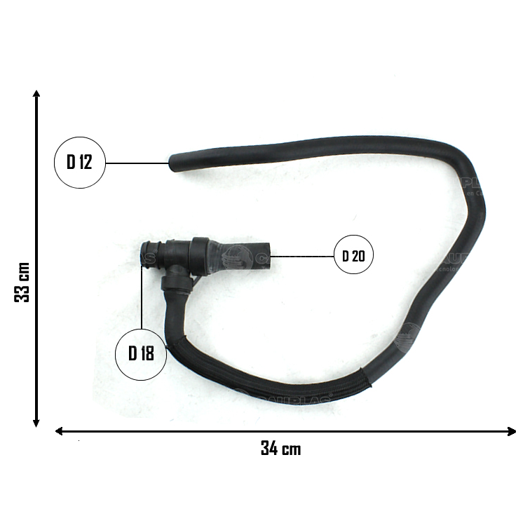 Mangueira de Ar do Motor para Renault Fluence - Cauplas - 6824
