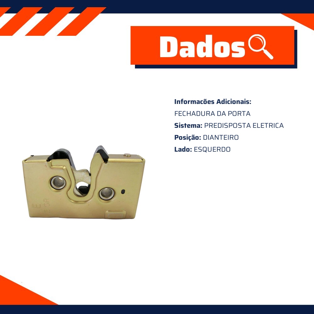 Fechadura da Porta Diateira Esquerda para Volkswagen Santana - ORI - 1101