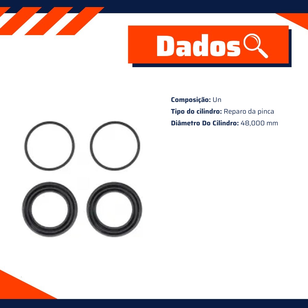 Reparo do Pistão da Pinça de Freio para Volkswagen Amarok - Controil - C-1502