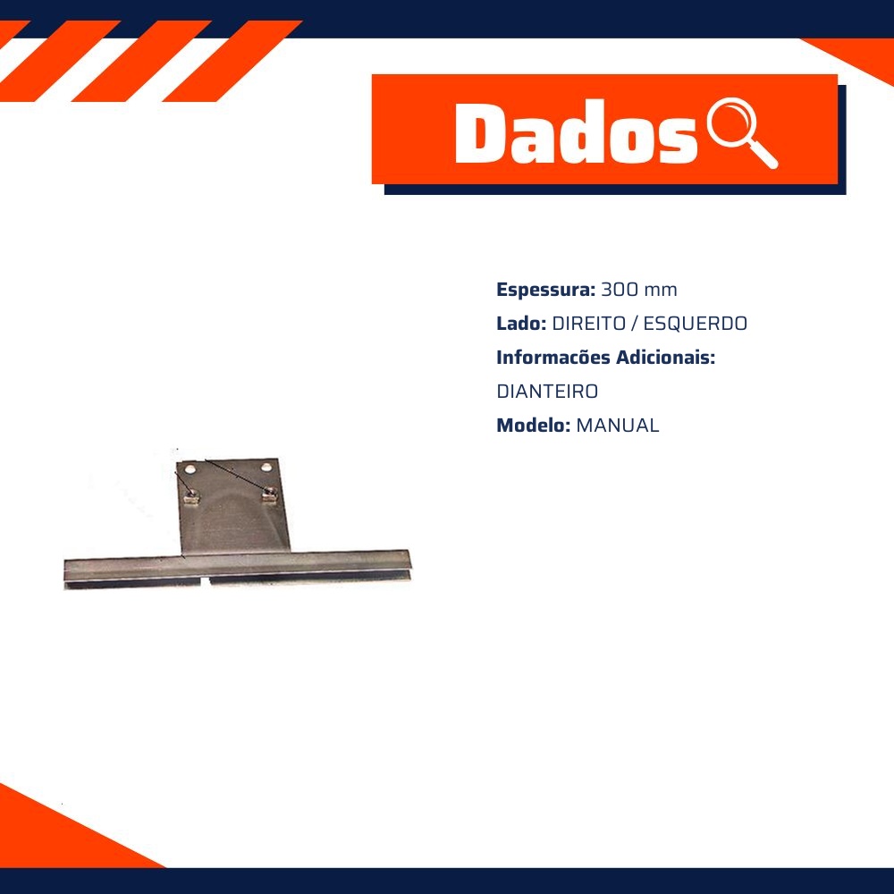 Suporte do Vidro Dianteiro Manual - Micro - 20.460