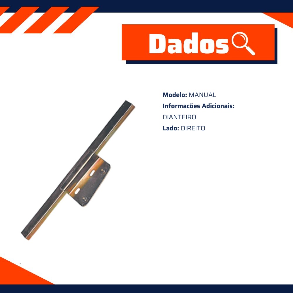 Suporte do Vidro Dianteiro Direito Manual - Micro - 30.256