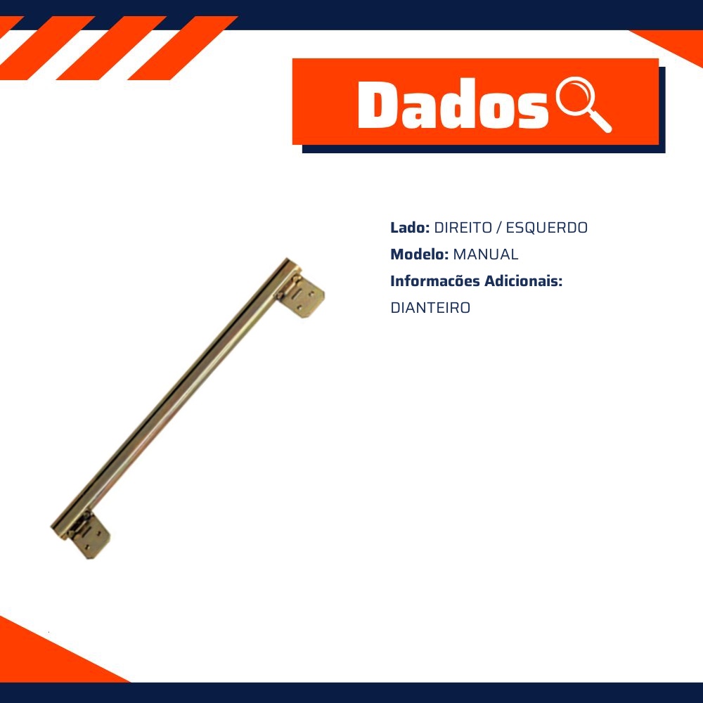 Suporte de Vidro Manual Dianteiro - Micro - 40.151