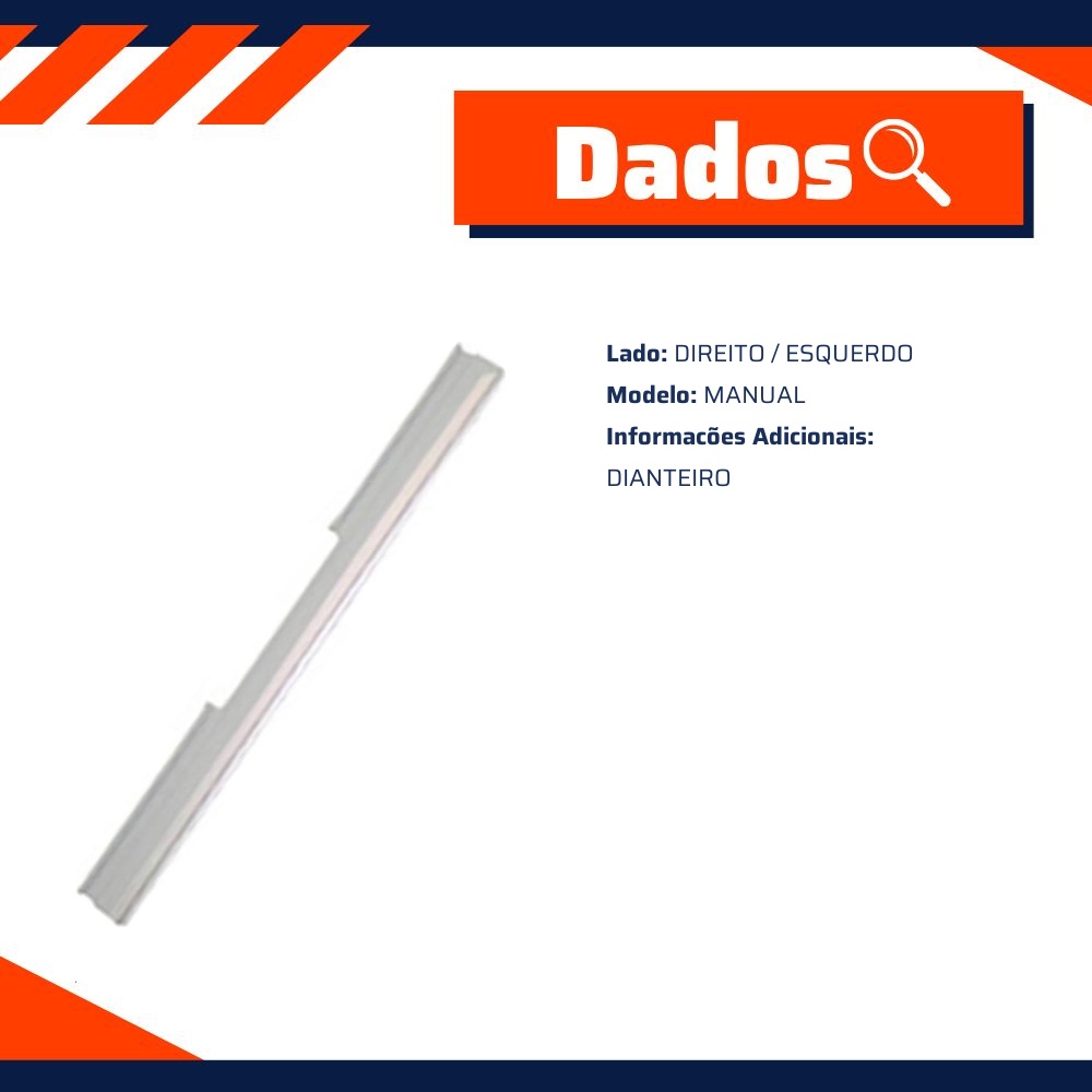 Suporte do Vidro Dianteiro Manual para Chevrolet Corsa e Corsa Pick-Up - Micro - 40813