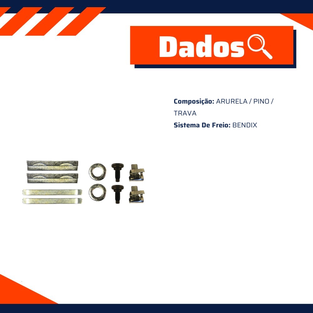 Kit de Reparo da Pinça de Freio - Kit & Cia - 15036