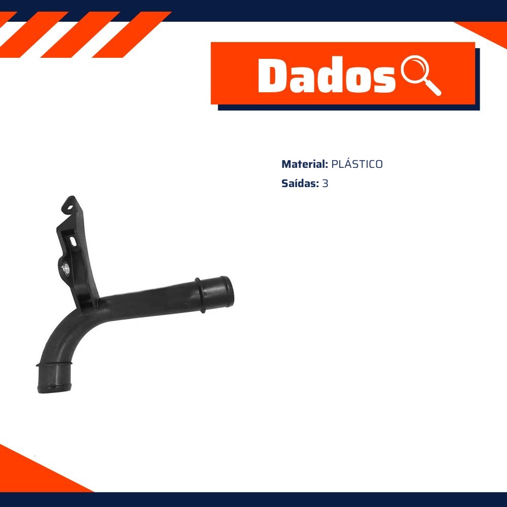 Tubo de Água do Motor para Chevrolet Onix e Prisma - AJE - 087253
