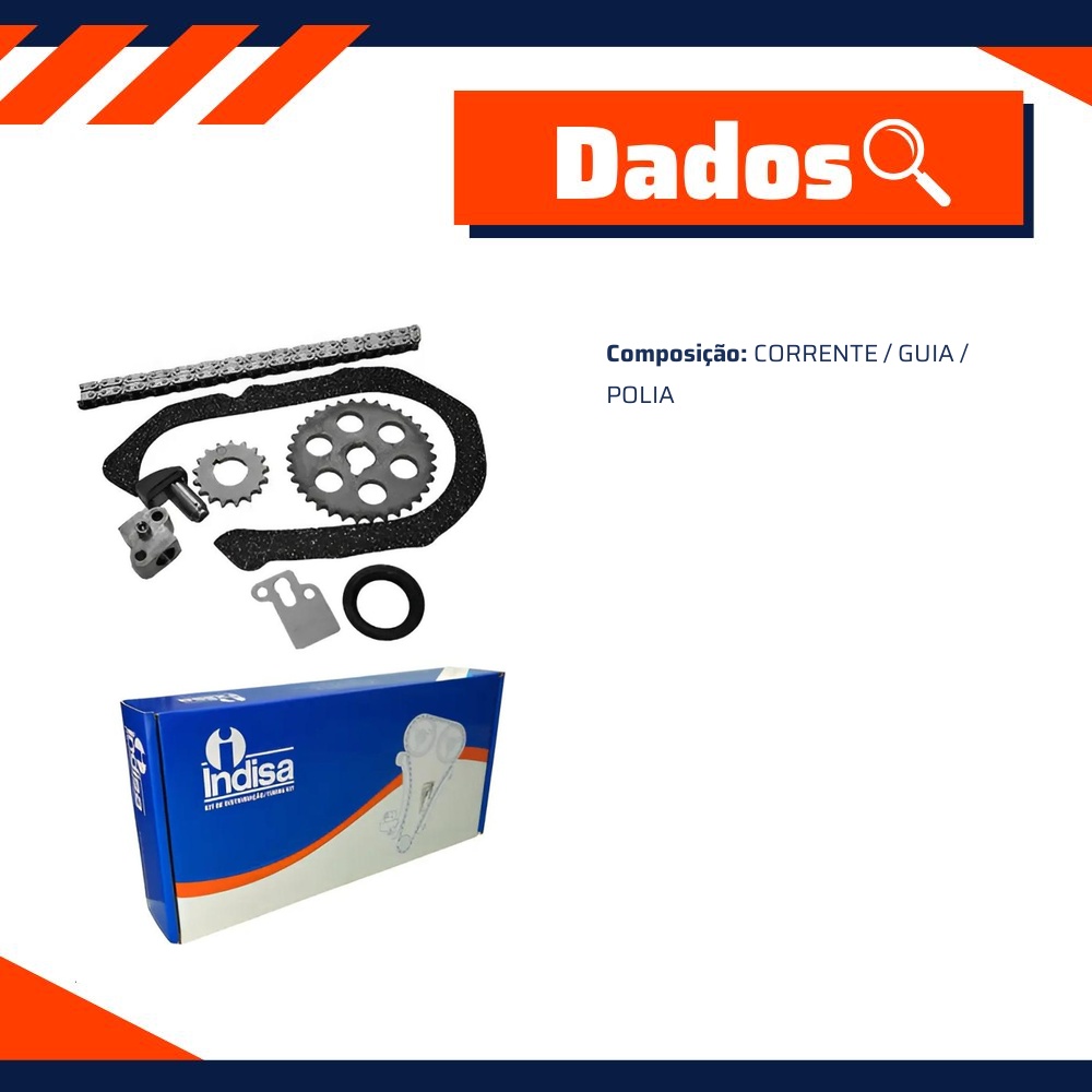 Kit de Distribuição do Motor - Indisa - KD0082