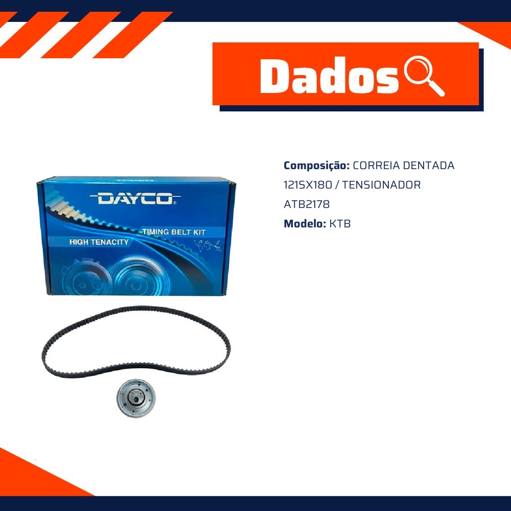 Kit de Distribuição do Motor - Dayco - KTB201
