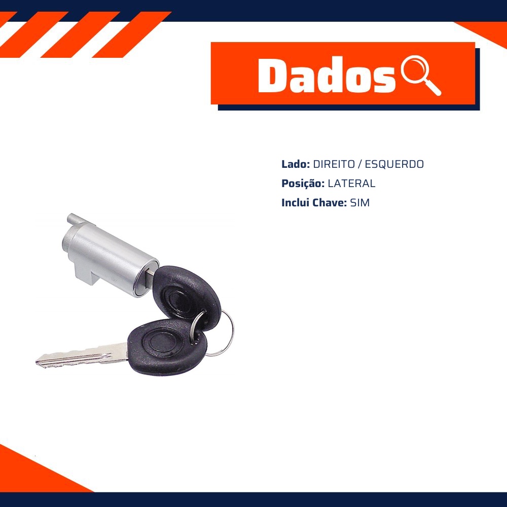 Cilindro de Fechadura da Porta para Volkswagen Kombi - Atemis - 1523