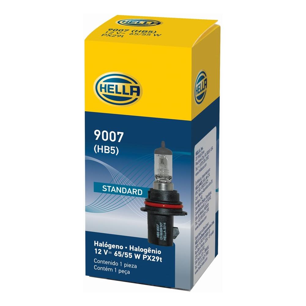 Lâmpada Farol Baixo Halogena 65/55W 12V PX29T - Hella - 9007