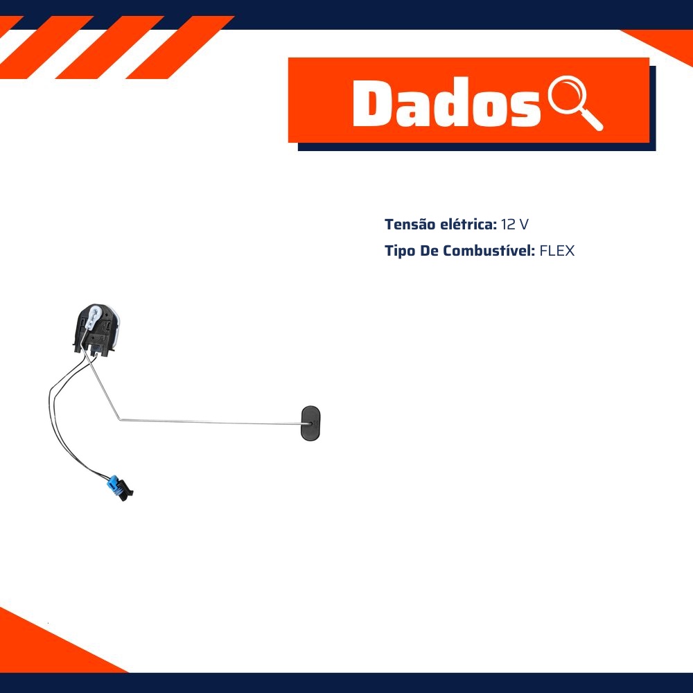 Sensor de Nível de Combustível Flex para Ford Ranger - TSA - T-010265
