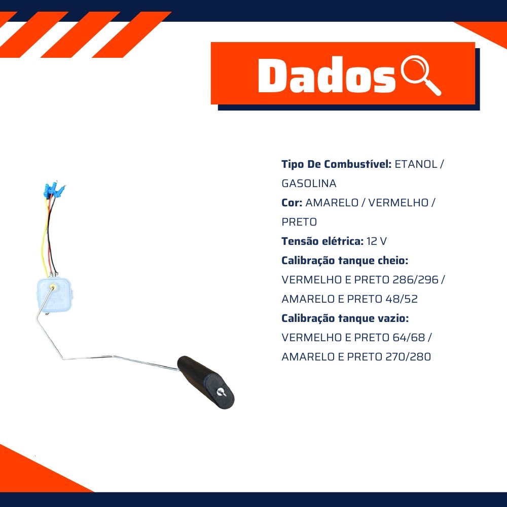 Sensor de Nível de Combustível Flex para Audi A3 Sedan - TSA - T-010269