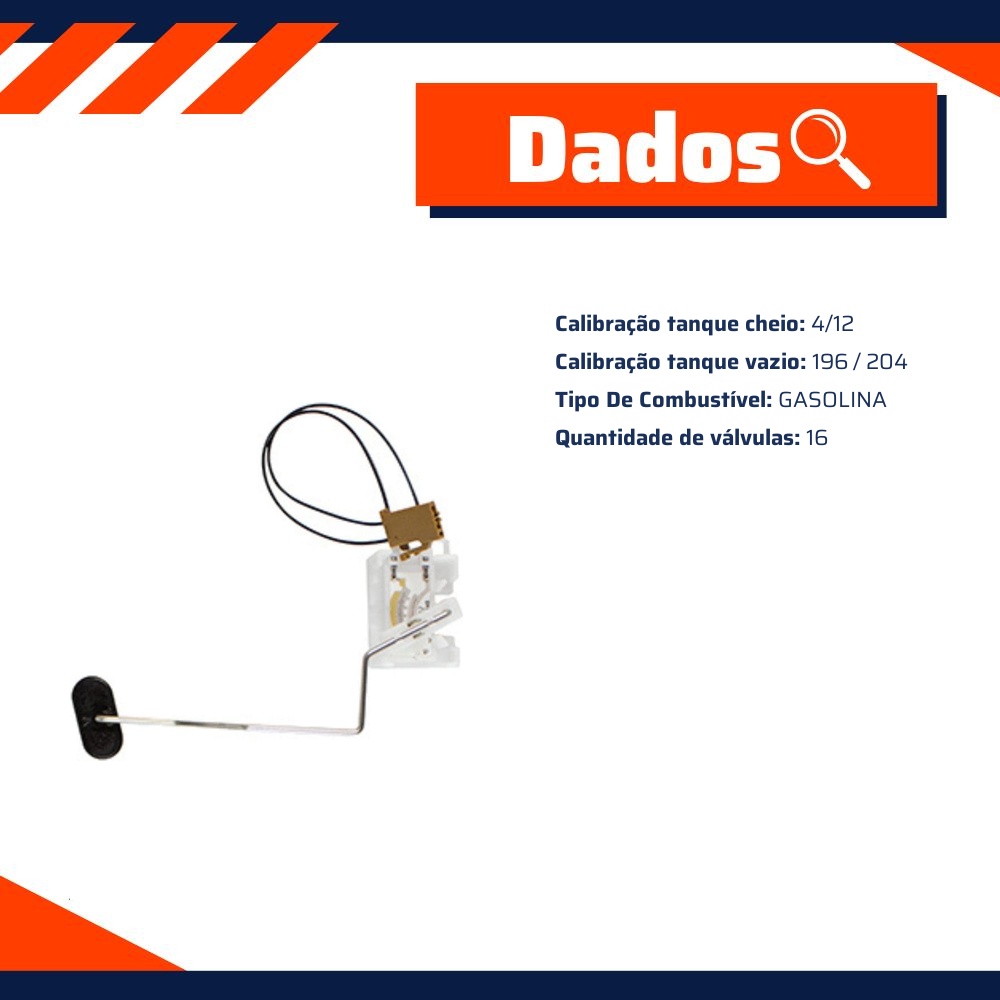 Sensor de Nível de Combustível Gasolina - TSA - T-010298