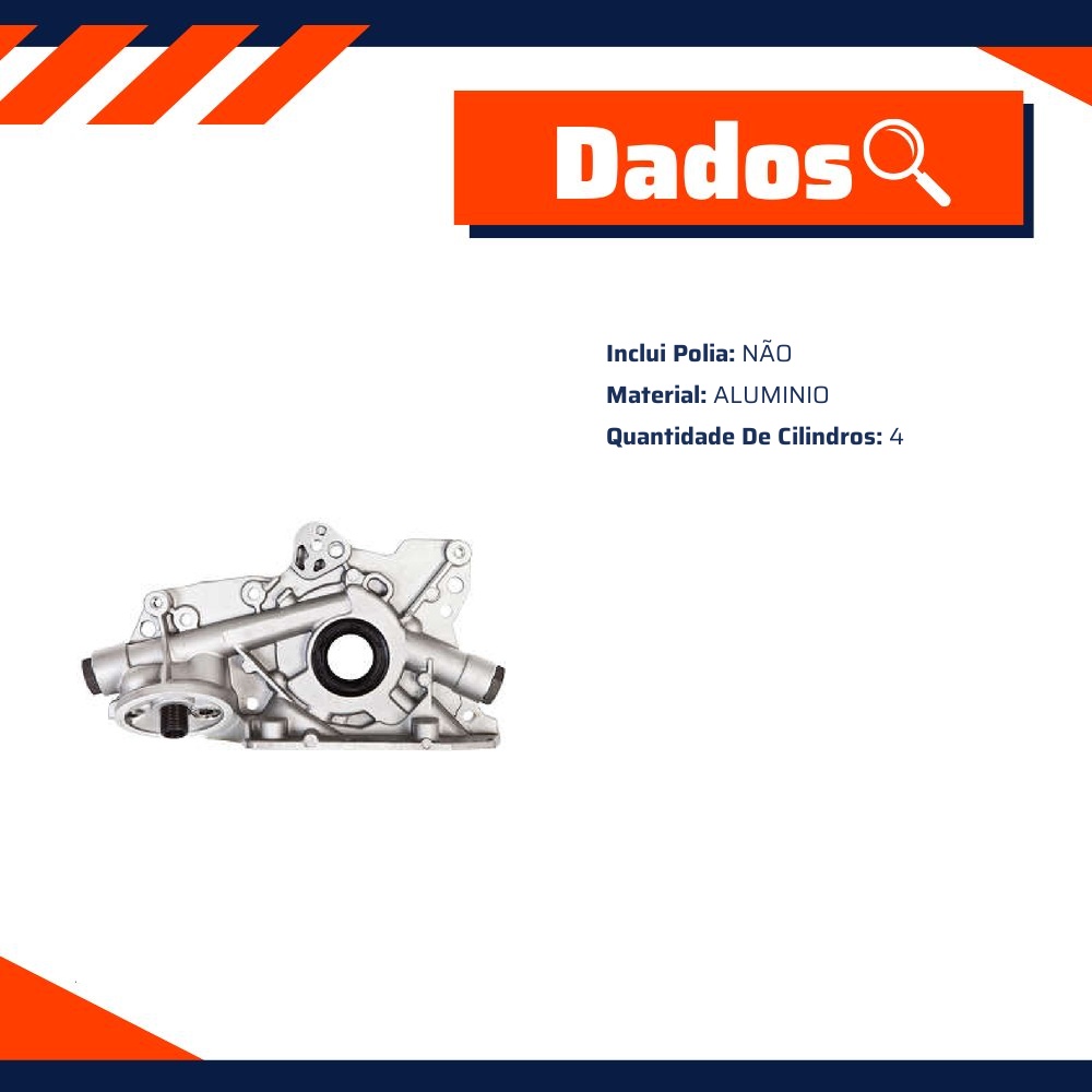 Bomba de Óleo do Motor - Indisa - 25121