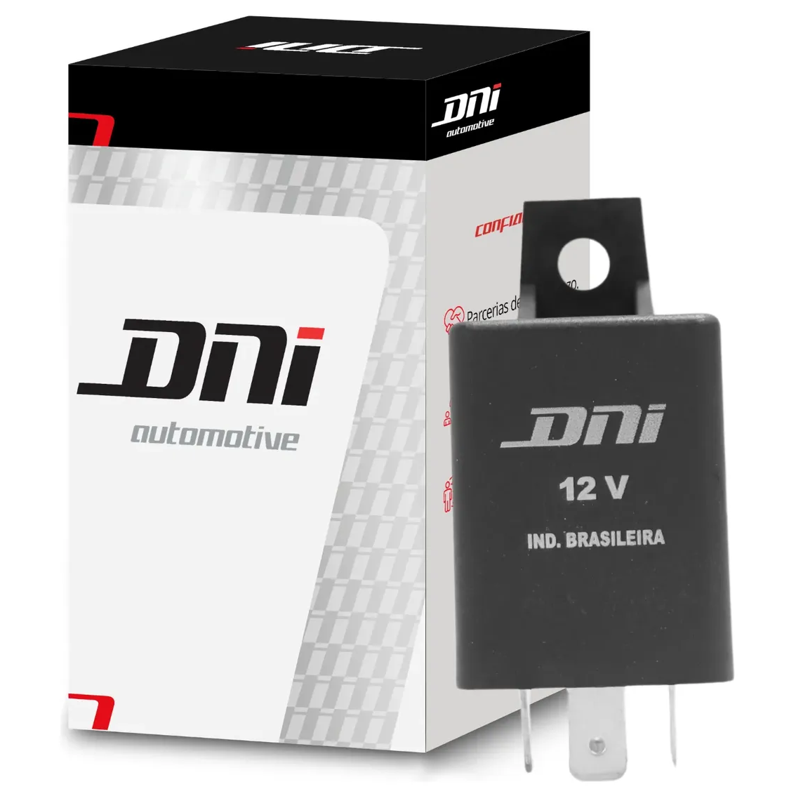 Relé para Acendimento Automático dos Faróis Baixos 150W 12V - DNI - 0409
