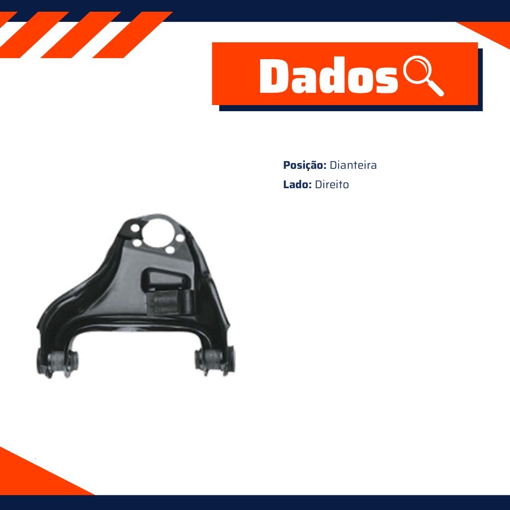 Bandeja de Suspensão Dianteira Lado Direito para Chevrolet Blazer e S10 - Grazzimetal - GM-2118-C