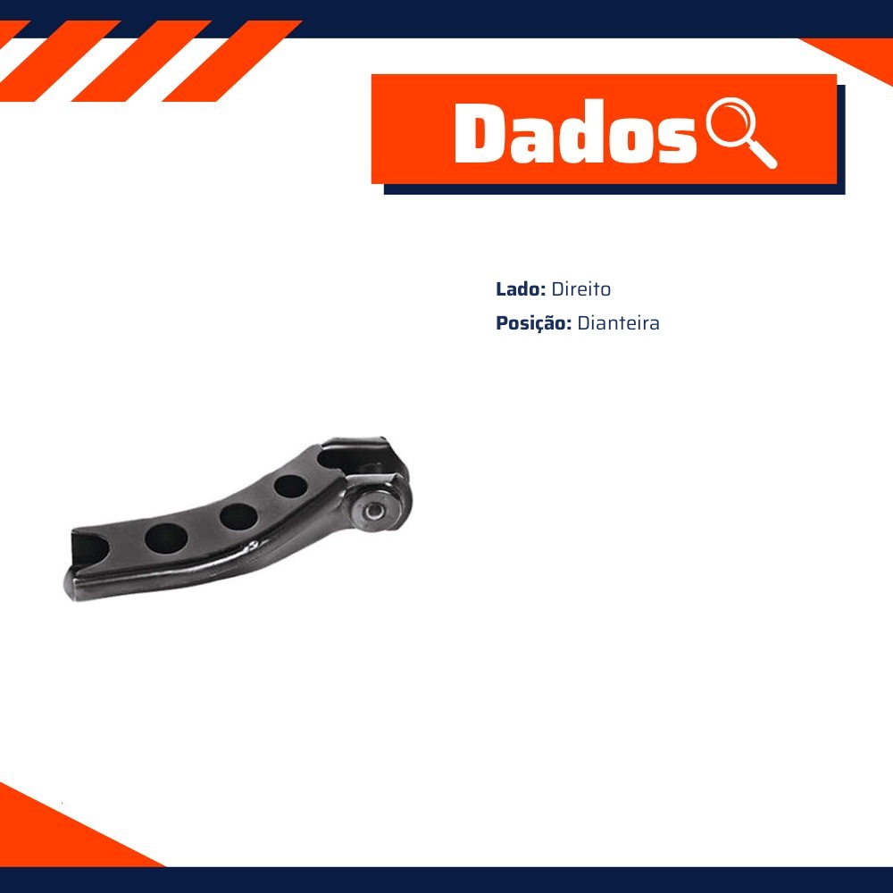Bandeja de Suspensão Dianteira Lado Direito - Grazzimetal - GM2150M