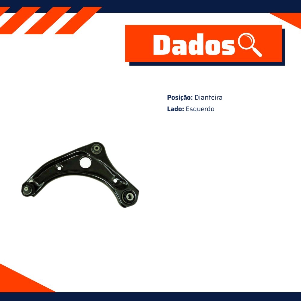 Bandeja de Suspensão Dianteira Lado Esquerdo para Nissan March e Versa - Grazzimetal - NS-21031-C