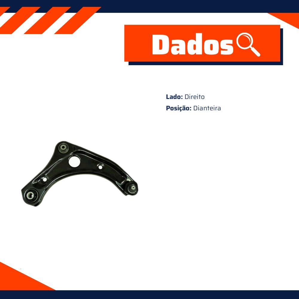 Bandeja de Suspensão Dianteira Lado Direito para Nissan March e Versa - Grazzimetal - NS-21032-C