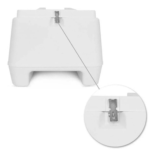 Baú Moto Plástico Branco 80 L - Pro Tork - BP-05BC