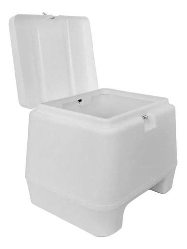 Baú Moto Plástico Branco 80 L - Pro Tork - BP-05BC